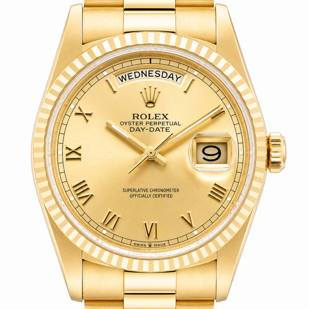 Rolex Day-Date Presidental 36MM Champagne Dial 18238 18KT YG